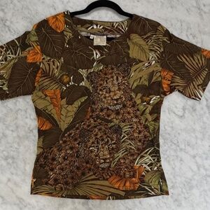 Vintage Salvatore Ferragamo Jaguar Jungle T-Shirt